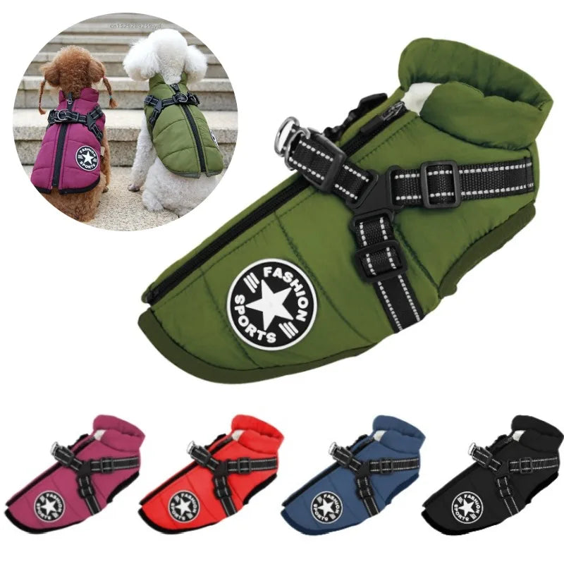 Dog Jacket with Harness ring