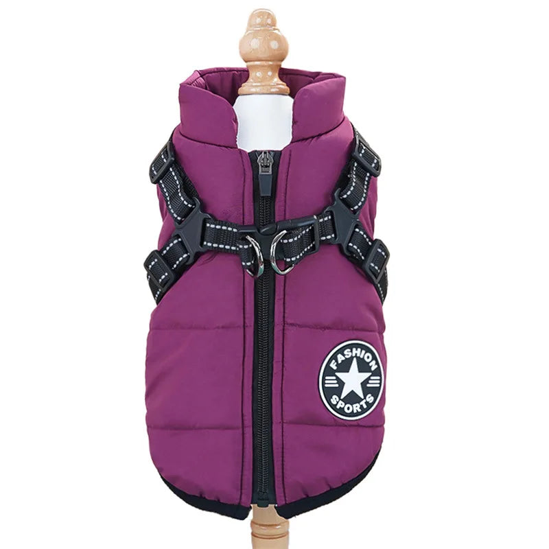 Dog Jacket with Harness ring