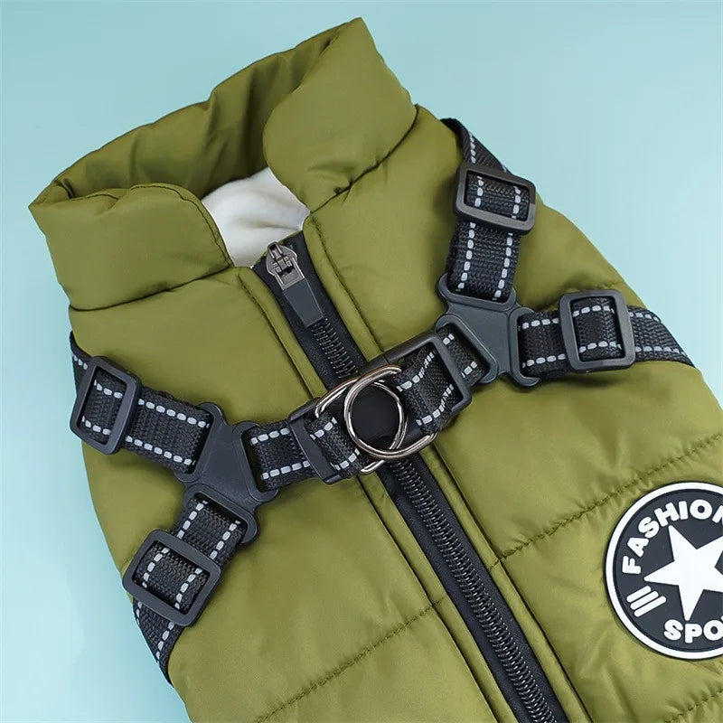 Dog Jacket with Harness ring